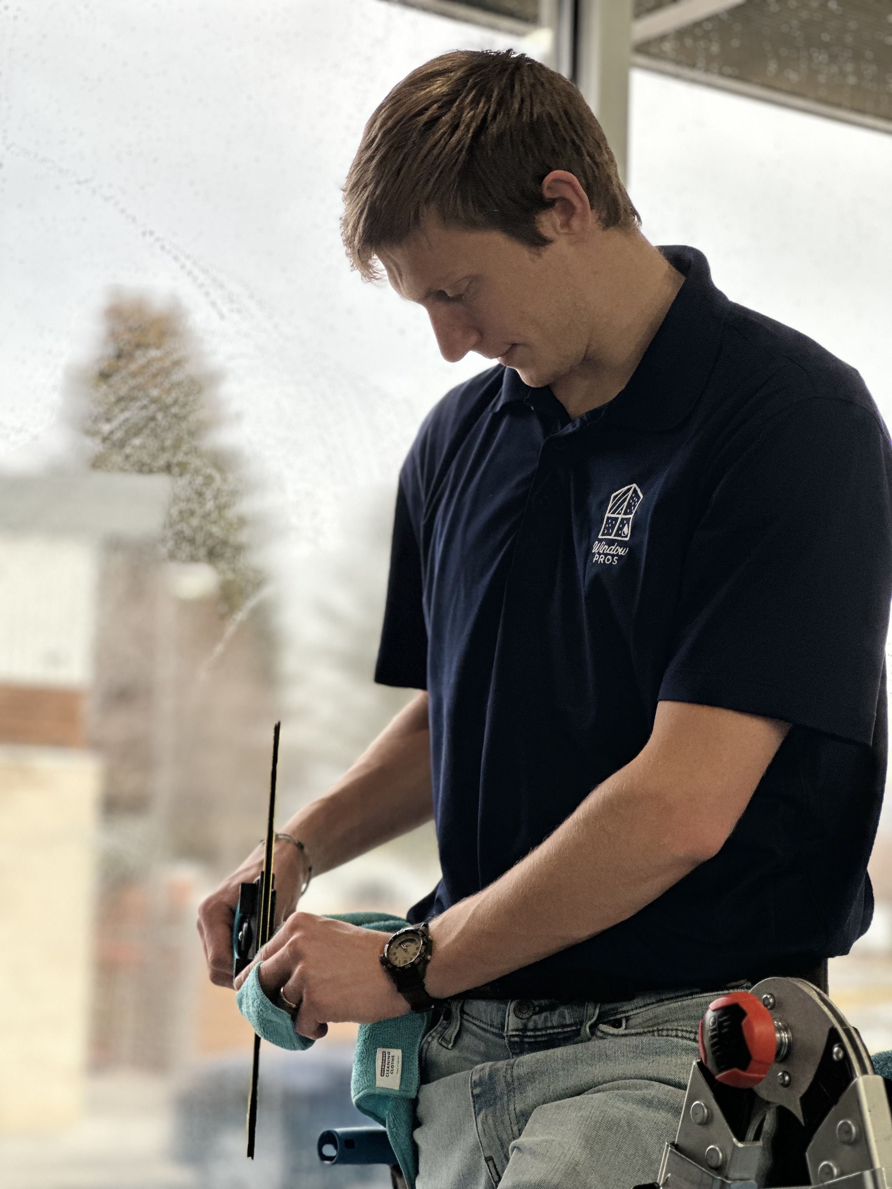 Professional window cleaning service