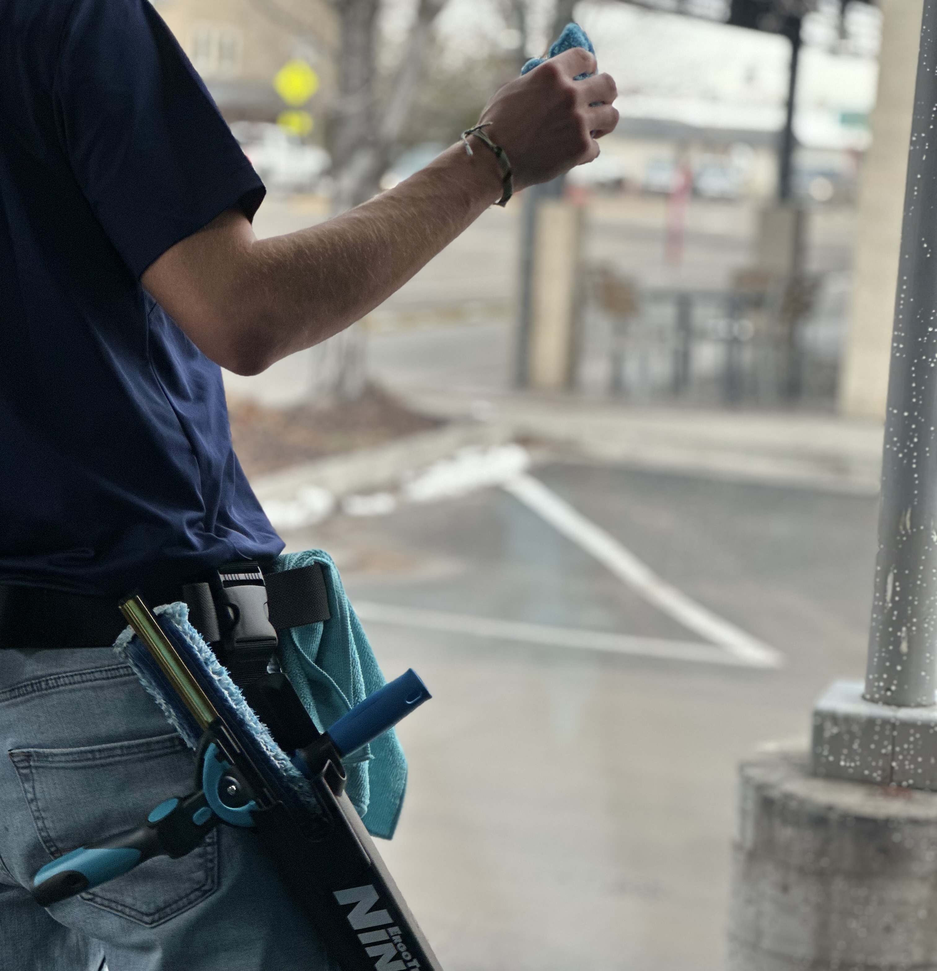 Professional window cleaning service